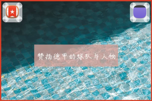 赞扬德甲的球队与人物